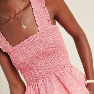Anthropologie/Maeve Smocked Tank Top